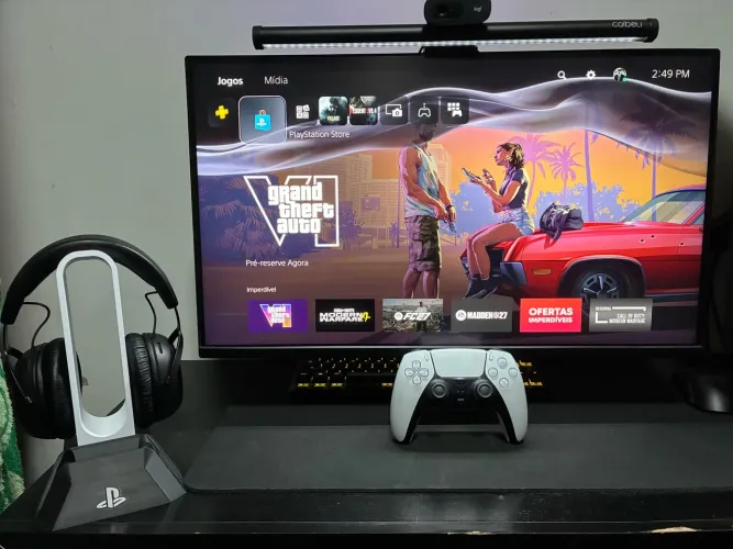 PlayStation 5 (PS5) Digital - Com caixa e acessórios