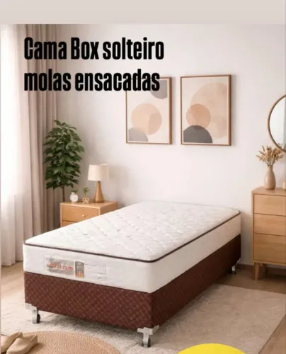 Oferta Especial de Cama box solteiro de Molas Ensacadas!!