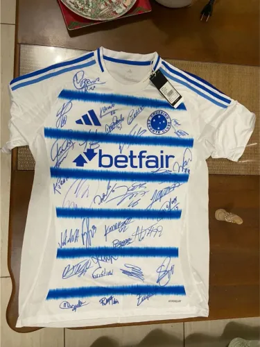 Camisa cruzeiro autografada 2026 