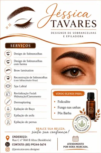 Designer de Sobrancelhas e Epiladora