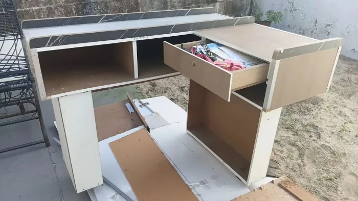 Balcão para comércio.