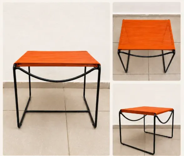 Banqueta decorativa Laranja (2 unidades)