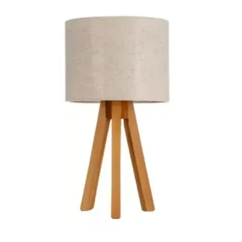 ABAJUR TRIPÉ DE MESA BEGE