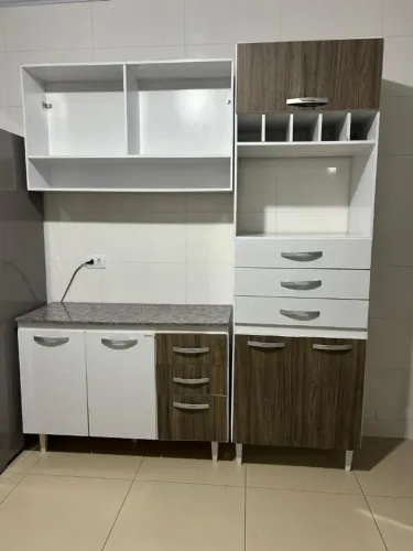 Conjunto de Armários de Cozinha + Pia Inox SEM TAMPO