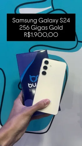 Samsung S24 Semi Novo / 256GB Gigas / Gold / Com Garantia / sem caixa / $1.900,00