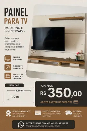 Painel pra tv semi novo