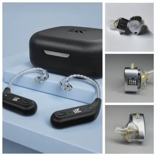 Fone Bluetooth Hi-Fi KZ Castor + Adaptador AZ09 [Novo, C-Pin]