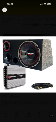 CAIXA DE SOM TRIO BOMBER AUTOMOTIVO