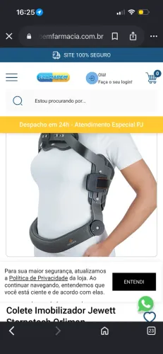 Colete ortopédico 