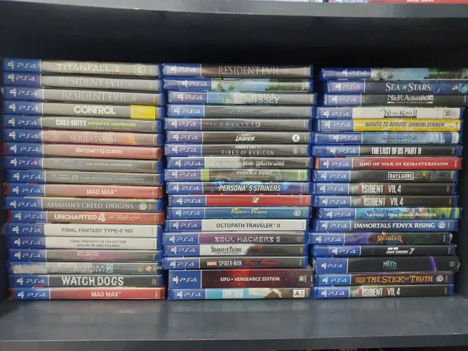 Jogos de PS4.