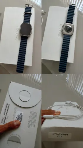 Apple Ultra Watch 2 caixa de titânio - ocean azul