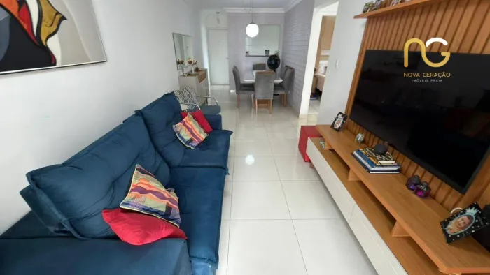 Apartamento com 2 dormitórios à venda, 103 m² por R$ 600.000,00 - Aviação - Praia Grande/S