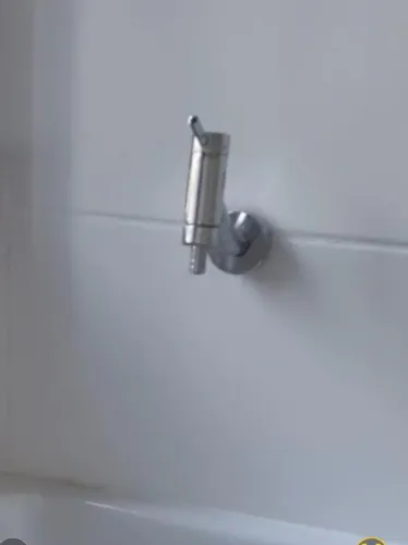 Torneira de parede para pia em aço inox Docol