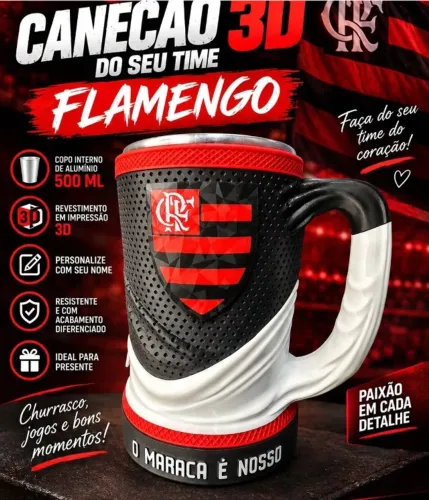 CANECA TIME DE FUTEBOL