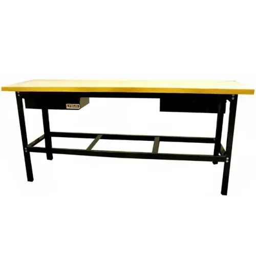 Bancada Multiuso para Oficina LYNUS 1,5m x 60cm Preta com 1 Gaveta BML-1500