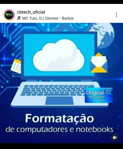 FORMATAÇÃO, ATUALIZAÇÃO DE COMPUTADORES