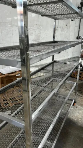 Estante Industrial Inox 1,80m para Câmara Fria e Almoxarifado