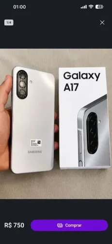 Galaxy A17 novo 1 ano de garantia 