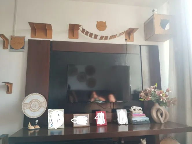 Rack de sala com painel para tv