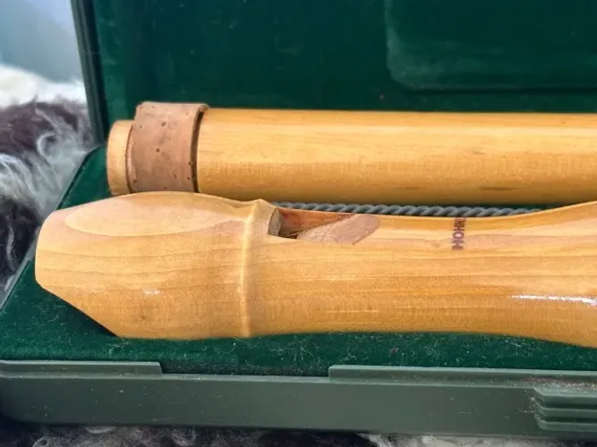 Flauta Doce Hohner Musikland 9522 C-Sopran - Madeira Alemã Vintage