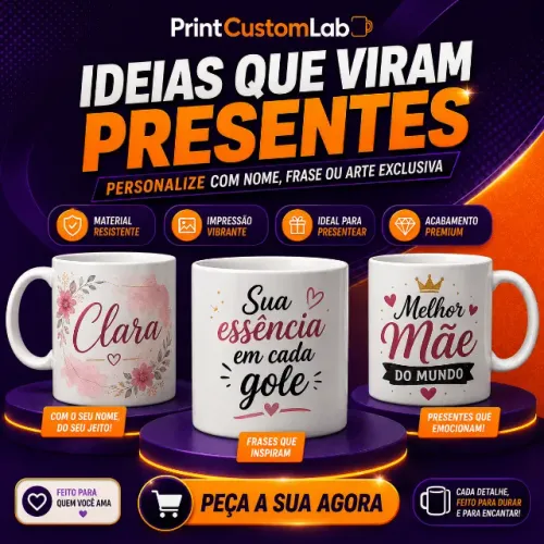 Caneca Personalizada Estilo Corrida e Velocidade | Escolha Nome, Arte, Frase ou Tema