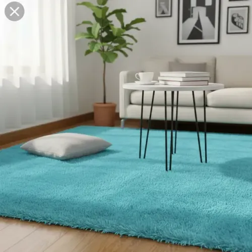 Tapete Decorativo 1,50x1,00 Azul Turquesa
