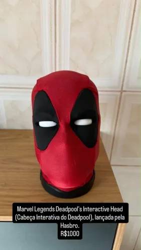 Marvel Legends Deadpool's Interactive Head (Cabeça Interativa do Deadpool), Hasbro.