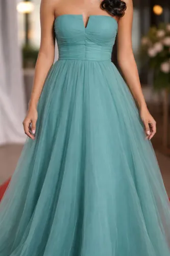 Vestido verde de festa