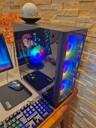 Pc Completo novo, com wifi, 3 meses de uso, Nota Fiscal, + Smart Tv 32, Leia, Ac Cartão