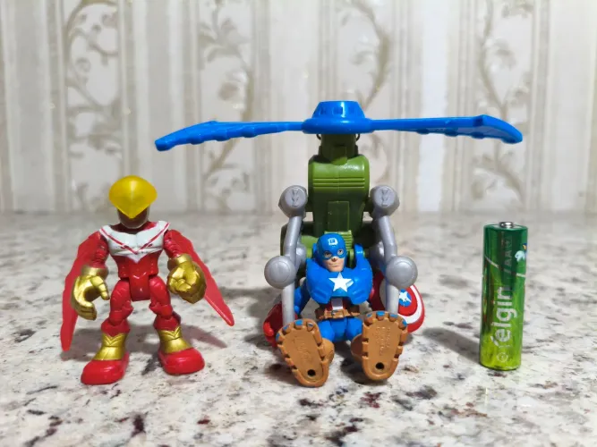 Capitão América e Falcão Imaginext Marvel