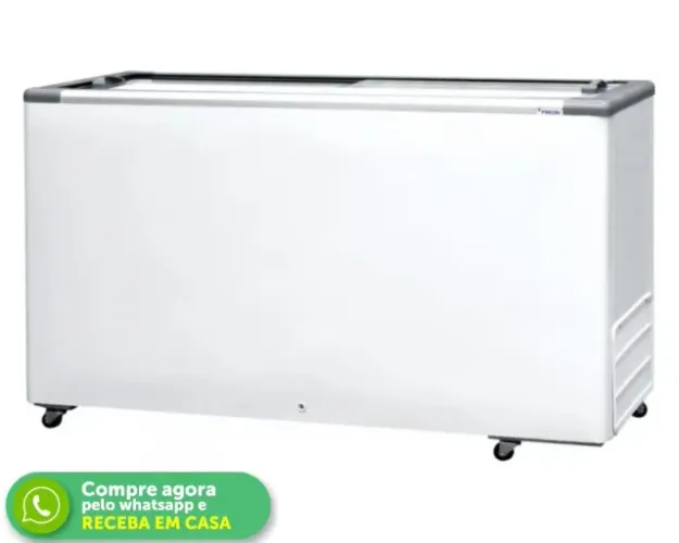 Freezer Horizontal Tampa de Vidro 503L Fricon