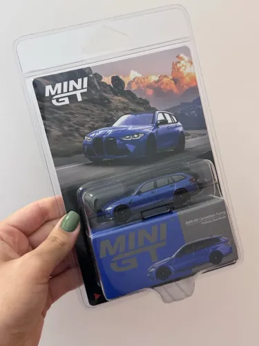 Mini GT BMW M3 Competition Touring Azul Portimão Metálico 1090