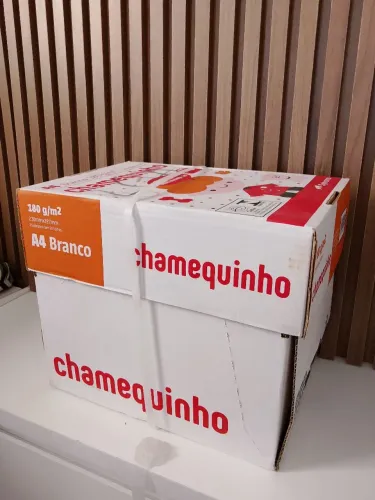 Papel Chamequinho 60kg (caixa com 25 pacotes de 50 folhas)
