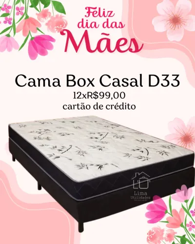 Colchão casal D33 + base