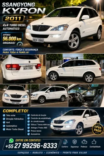 Ssangyong Kyron 2.0 16V 141cv TDI Diesel Aut. 2011