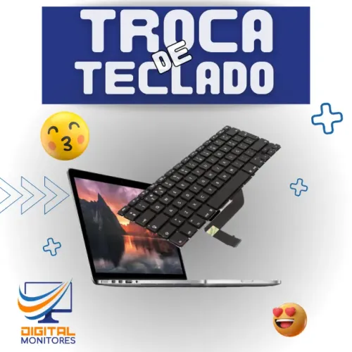 Troca de teclado para notebook