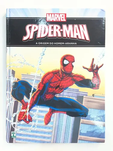 LIVRO MARVEL SPIDER-MAN: A ORIGEM DO HOMEM-ARANHA - CAPA DURA USADO