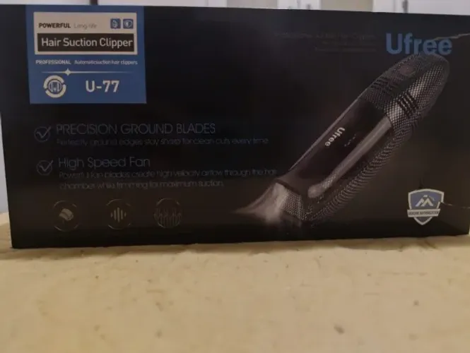 Máquina de cortar cabelo elétrica com sucção automática