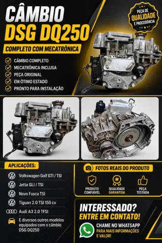 Câmbio DSG DQ250