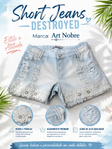 short jeans destroyed