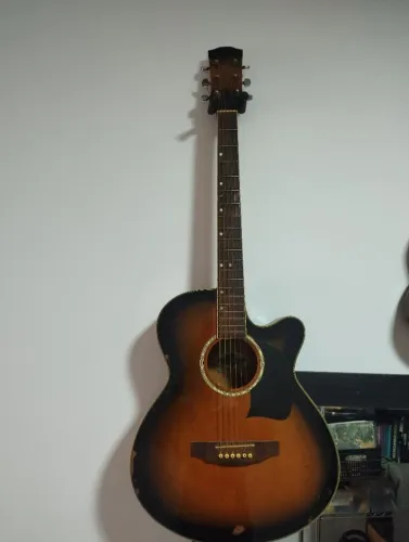 Violão wash burn Lion LA45ECHS