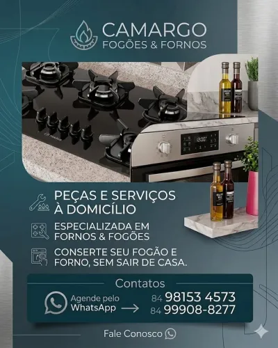Consertos de Fogões e Fornos.