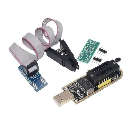 Kit com 5 Gravadores CH341A Completo - Regrava BIOS Sem Solda | Venda Unitária Também