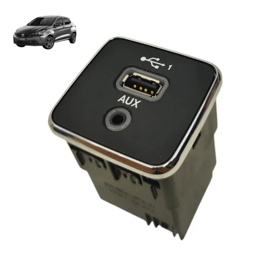Entrada auxiliar usb console fiat argo 2024