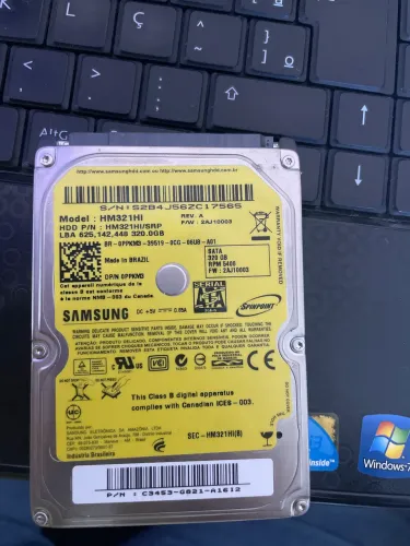 HD 320GB de notebook