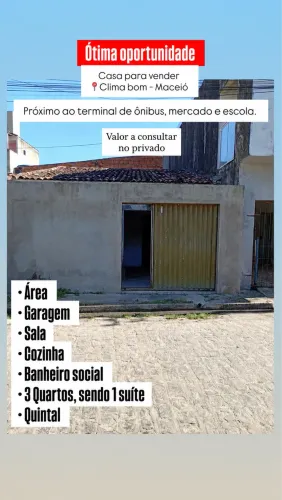 Casa pra vender no clima bom
