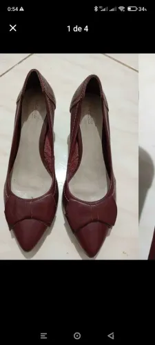 Scarpin Bordô número 37