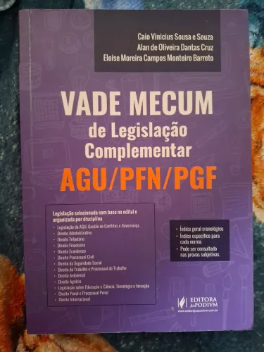 Vade mecum de legislação complementar AGU/PFN/PGF