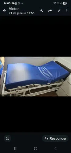 Cama hospitalar com controle remoto