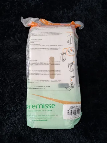 Saboneteira Premisse Linha Urban, Branca para Abastecer